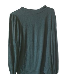 Perfect Peach Brand Dark Green Long Sleeve Top‎ Ladies Top Sz L